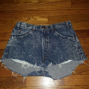 Levi Jean Shorts Distressed Women's
